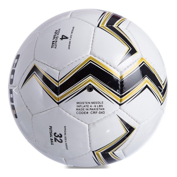 Мяч футзальный CORE BRILLIANT Shiny белый-черный (размер 4) CRF-043, изображение 3