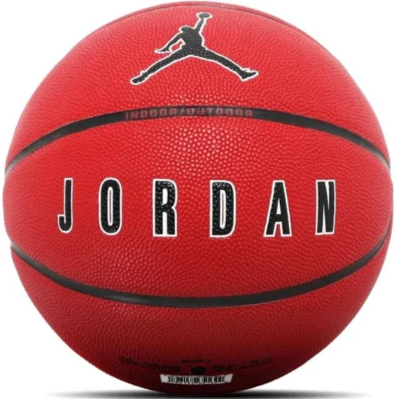 Баскетбольный мяч NIKE JORDAN ULTIMATE 2.0 8P DEFLATED UNIVERSITY RED/BLACK/WHITE/BLACK  (размер 7)  J.100.8254.651.07