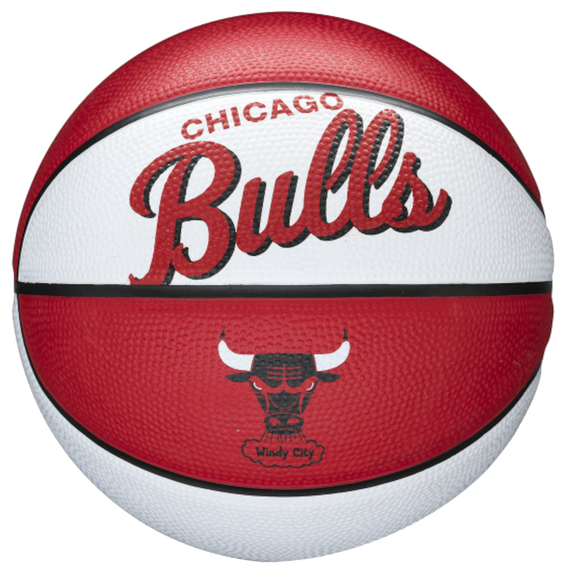 Баскетбольный мини-мяч Wilson NBA TEAM RETRO BSKT MINI CHI BULLS (размер 3) WTB3200XBCHI