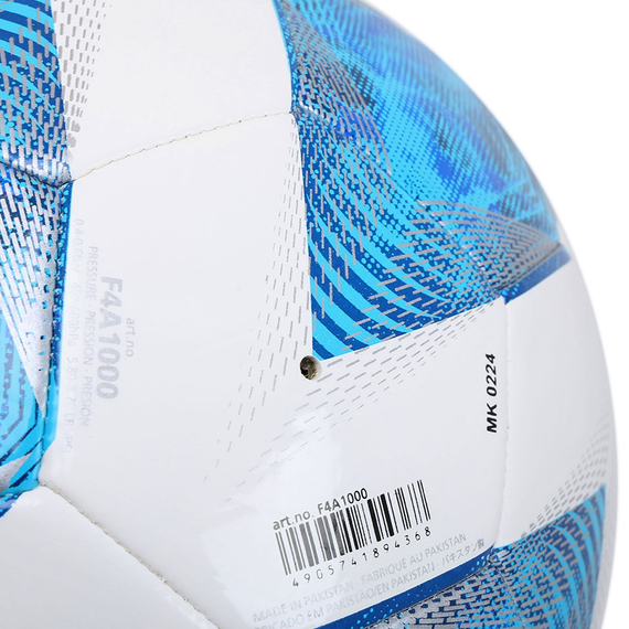 Мяч для футбола Molten F4A1000 бело-синий (размер 4), изображение 4